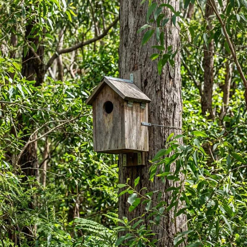 Animal nesting box installed as a humane alternative to a Moonee Vale roof cavity